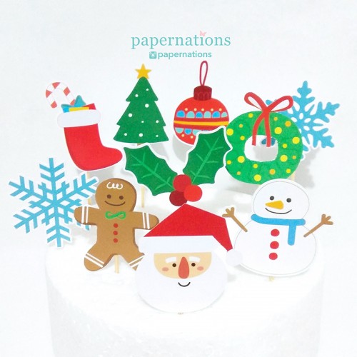 Christmas Cupcake Toppers